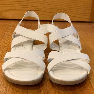 White Sandals w/cute cross design